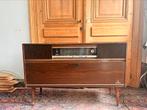 Vintage stereokast met platenspeler - grundig - mandello 6, Ophalen, Gebruikt, Platenspeler, Overige merken