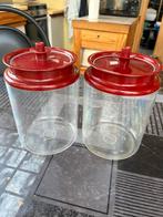 Tupperware voorraadpotten 2 x 2,4 liter, Huis en Inrichting, Ophalen, Gebruikt, Overige materialen, Pot, Bus of Blik