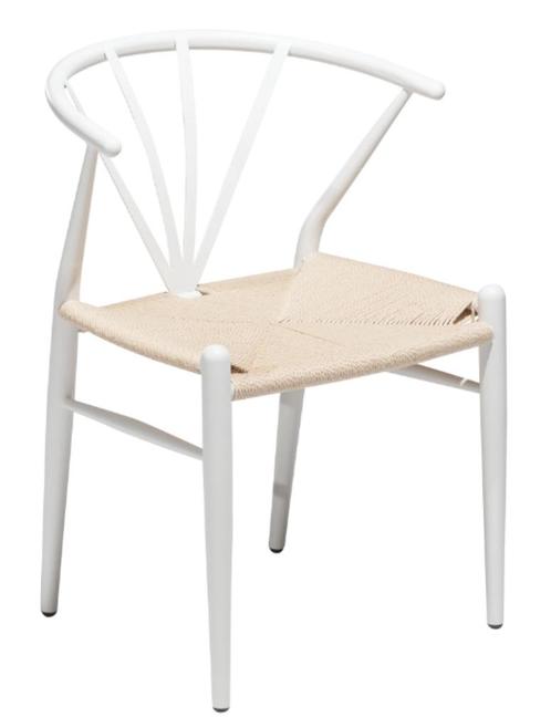 DAN FORM Delta eetkamerstoel wit, Deens design, Huis en Inrichting, Woonaccessoires | Overige, Zo goed als nieuw, Ophalen