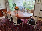 Table à manger Cherry avec chaises, Louis XVI, 100 à 150 cm, Cerisier, Ovale