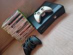 Xbox 360 elite black met 2 bakjes 15 spellen en alle kabels, Games en Spelcomputers, Met games, 360 Elite of Super Elite, Met 2 controllers