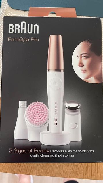 FaceSpa Pro 912 Gezichtsepilator Wit/Brons Met 3 Extra’s beschikbaar voor biedingen