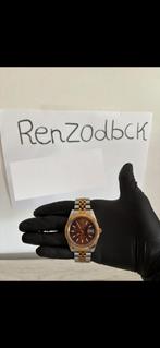 Rolex datejust chocolate, Handtassen en Accessoires, Horloges | Dames, Ophalen of Verzenden, Zo goed als nieuw, Rolex