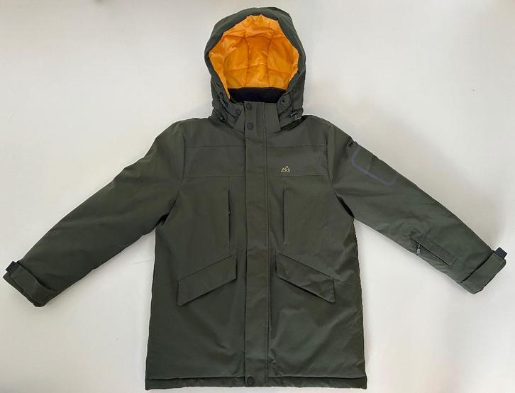 Donkergroene ski/winter-jas 29ft in maat 164 - 14 jaar, Kinderen en Baby's, Kinderkleding | Maat 164, Zo goed als nieuw, Jongen