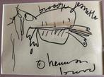 Herman Brood  Titel : Broodje  Stift Tekening op papier, Ophalen