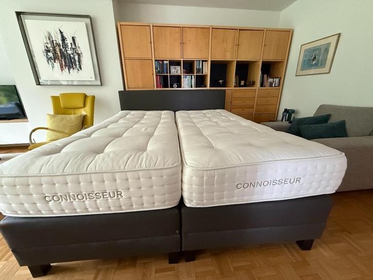 boxspring van 180 x 200 cm met 2 aparte matrassen, Huis en Inrichting, Slaapkamer | Boxsprings, Gebruikt, 180 cm, 200 cm, Tweepersoons