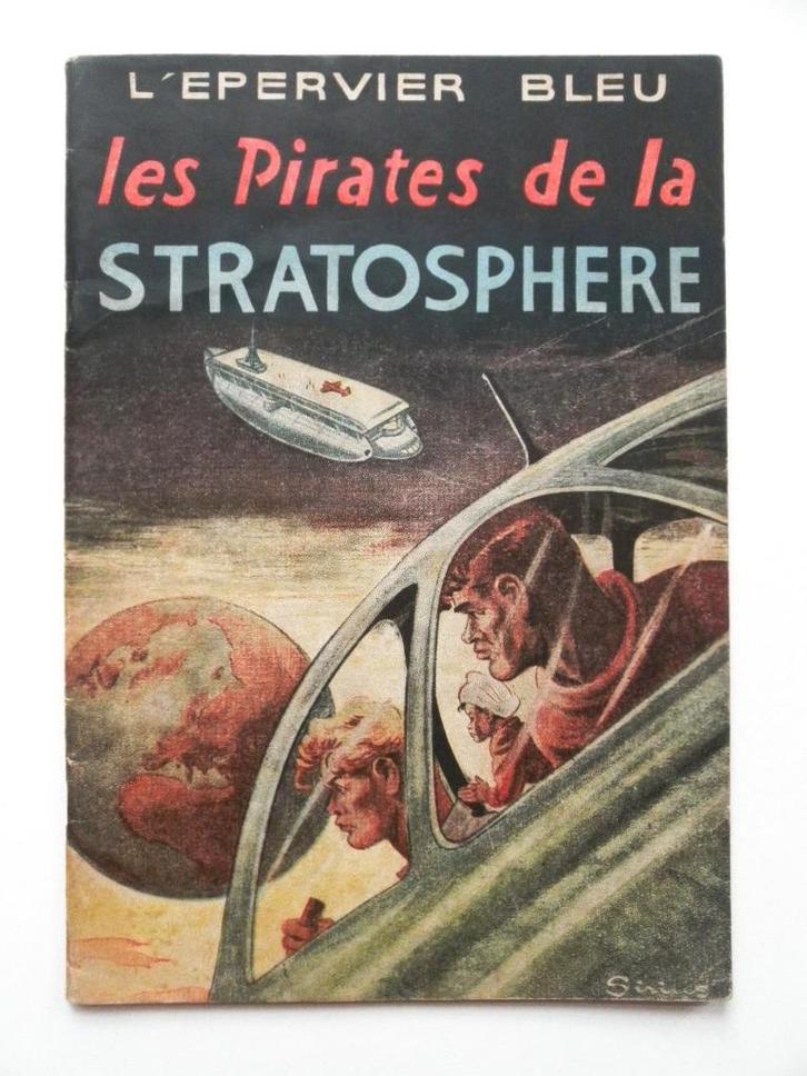 1954 Epervier bleu - Les pirates de la stratosphère - Sirius, Livres, BD, Utilisé, Une BD, Enlèvement