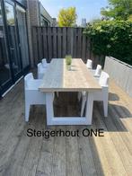 Steigerhout tuintafel tafel buiten tafel korte levertijd, Ophalen of Verzenden, Zo goed als nieuw, Hout