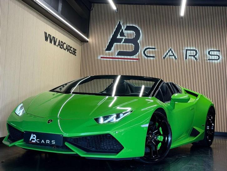 Lamborghini Huracan Spyder 5.2i V10 40v LP610-4 * LIFT * GAR, Auto's, Lamborghini, Bedrijf, Te koop, Huracan, 4x4, ABS, Achteruitrijcamera