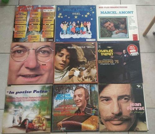 Lot 25 vinyles disques chanson française 33 tours, CD & DVD, Vinyles | Autres Vinyles, Utilisé, Enlèvement ou Envoi