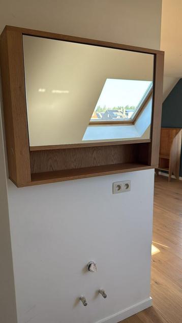 Massief houten Ethnicraft badkamer ophangkast – NIEUW, Enlèvement