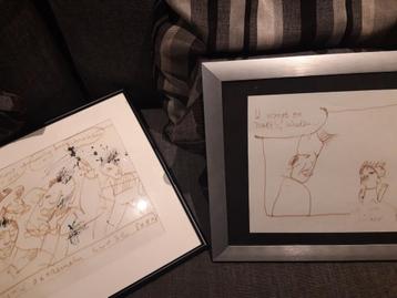 Herman brood originelen tekeningen / schilderij  beschikbaar voor biedingen