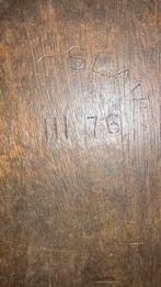 Massief eikenhouten schommelstoel gesigneerd onderaan, Ophalen