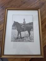 Ingelijste foto cavalerist/artillerist KMA, NL, Antiek en Kunst, Ophalen of Verzenden
