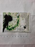 Bieretiket Melissa, Verzamelen, Biermerken, Ophalen of Verzenden, Nieuw