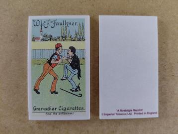 Faulkner Puzzle Series complete set 12 chromos REPRO beschikbaar voor biedingen