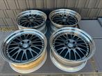Set 3 delige rh crossline 9 en 10 x 19 5x112 rvs randen, Auto-onderdelen, Banden en Velgen, Gebruikt, Velg(en), Personenwagen