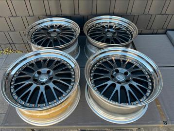 Set 3 delige rh crossline 9 en 10 x 19 5x112 rvs randen beschikbaar voor biedingen