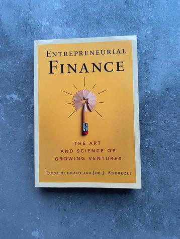 Handboek Entrepreneurial Finance Alemany en andreoli beschikbaar voor biedingen