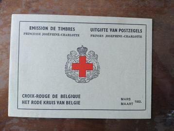 Postzegels België Rode Kruis 1953 boekje beschikbaar voor biedingen