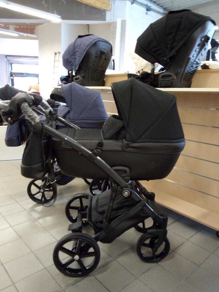 3-in-1 zwarte kinderwagen, Kinderen en Baby's, Kinderwagens en Combinaties, Zo goed als nieuw, Kinderwagen, Overige merken, Ophalen
