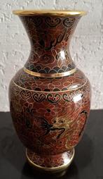 Vintage Cloisonne knop vaas, Ophalen of Verzenden