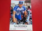 wielerkaart 2004 team quick step tom boonen signe, Comme neuf, Envoi