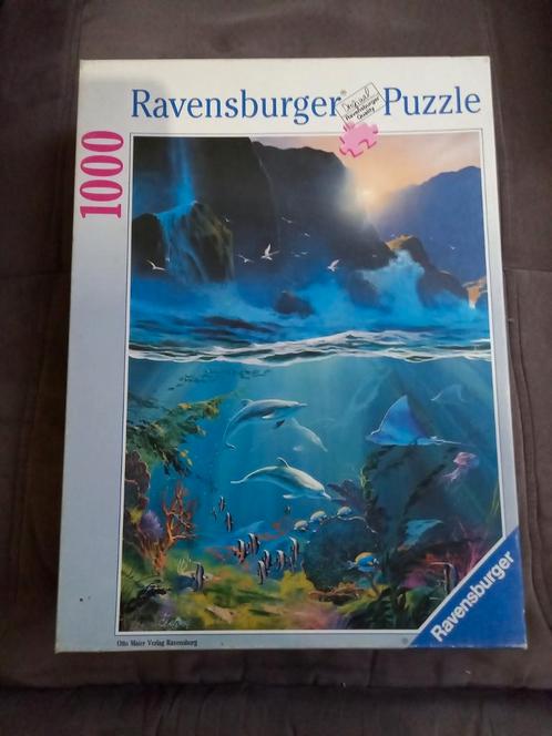 Puzzle Ravensburger 1000 pièces - Living Ocean, Hobby & Loisirs créatifs, Sport cérébral & Puzzles, Utilisé, Puzzle, 500 à 1500 pièces