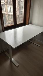 Verstelbare Bureau IKEA Wit 160x80cm, Maison & Meubles, Bureaux, Enlèvement, Comme neuf, Bureau
