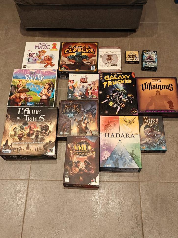 Lot jeux de société, Hobby en Vrije tijd, Gezelschapsspellen | Overige, Gebruikt, Drie of vier spelers, Ophalen