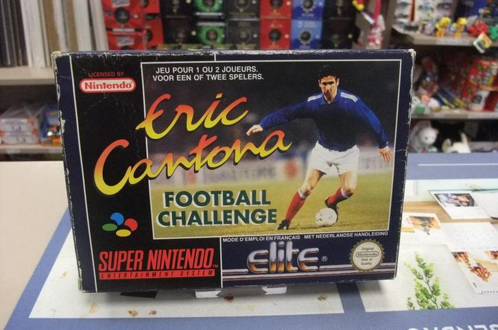 Eric Cantona football challenge (cib) FAH SNES, Games en Spelcomputers, Games | Nintendo Super NES, Gebruikt, Sport, 2 spelers
