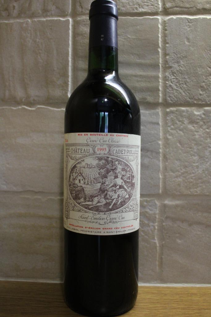 Cadet Pilat 1995 Saint-Emilion Grand Cru Classé, Verzamelen, Wijnen, Zo goed als nieuw, Rode wijn, Frankrijk, Vol, Ophalen