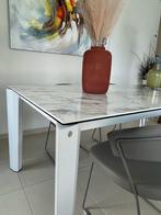 Marmerlook eettafel, Maison & Meubles, Tables | Tables à manger, Enlèvement, Comme neuf