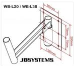 2x muurbevestiging voor luidsprekers (JB-Systems WB-L30), Ophalen, Zo goed als nieuw