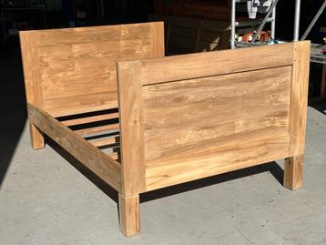 Eenpersoonsbed uit massief teak, NIEUW beschikbaar voor biedingen