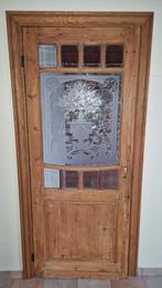 Ancienne porte avec verre gravé, Enlèvement