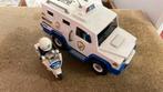 Fourgon et moto de police Playmobil avec personnage, Enlèvement, Comme neuf