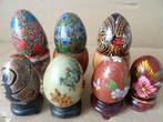 Collectie vintage beschilderde eieren Chinese eieren 1980, Ophalen of Verzenden