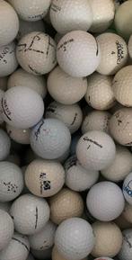 + 100 witte golfballen van oa inesis, taylormade, wilson, …, Ophalen of Verzenden, Gebruikt, Bal(len), Overige merken