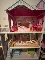 Groot poppenhuis met toebehoren, Kinderen en Baby's, Speelgoed | Poppenhuizen, Ophalen, Zo goed als nieuw, Poppenhuis