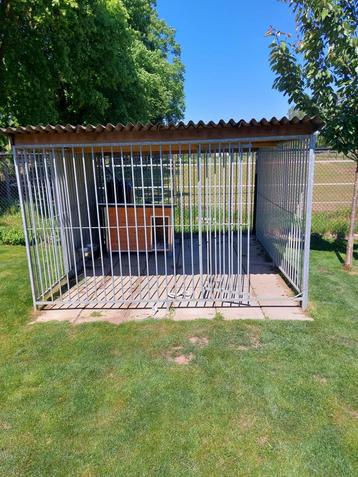 Gegalvaniseerd hondenkennel buiten (excl hok en incl. dak), Ophalen, 100 cm of meer, Hondenhok, 110 cm of meer
