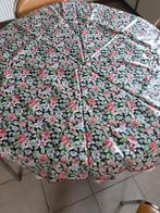 Rond geplastificeerd tafel kleed, Ophalen of Verzenden, Zo goed als nieuw