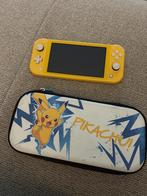 Nintendo Switch Lite, Games en Spelcomputers, Spelcomputers | Nintendo Switch Lite, Ophalen, Geel, Zo goed als nieuw, Met beschermhoes of tas