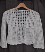 38. Gilet coton blanc pour fille de 6 ans. Taille116, Kinderen en Baby's, Kinderkleding | Maat 116, Ophalen of Verzenden, Zo goed als nieuw