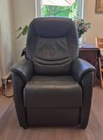 relaxzetel, Minder dan 50 cm, Minder dan 75 cm, Leer, Ophalen of Verzenden