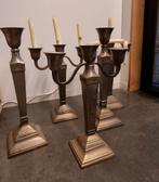 Chandeliers lourds en métal argenté, Antiquités & Art, Antiquités | Bougeoirs, Enlèvement