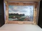 Schilderij op doek, gesigneerd W. ROELOFS, Antiek en Kunst, Ophalen of Verzenden