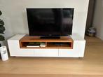 TV kast - wit en notelaar, Huis en Inrichting, Ophalen, Gebruikt, 150 tot 200 cm, Minder dan 100 cm