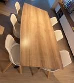 Tafel en 6 stoelen, Huis en Inrichting, Tafels | Eettafels, Ophalen, Gebruikt, Landelijk modern, 50 tot 100 cm