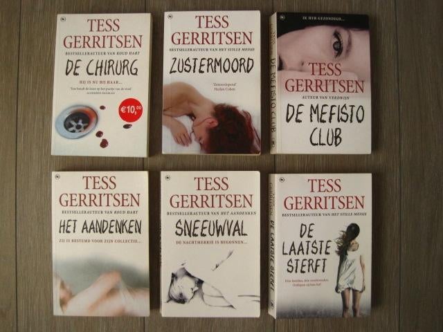 Boeken Tess Gerritsen - Rizzoli - Isles serie, Boeken, Thrillers, Gelezen, Ophalen of Verzenden